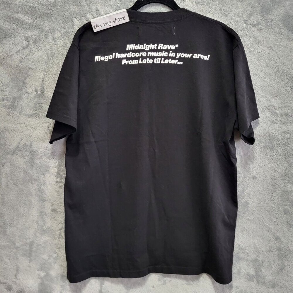 Midnight Rave 'I Fell In Love At Midnight Rave' Black Tee Shirt Mens Sz L / 3 - Picture 2 of 9